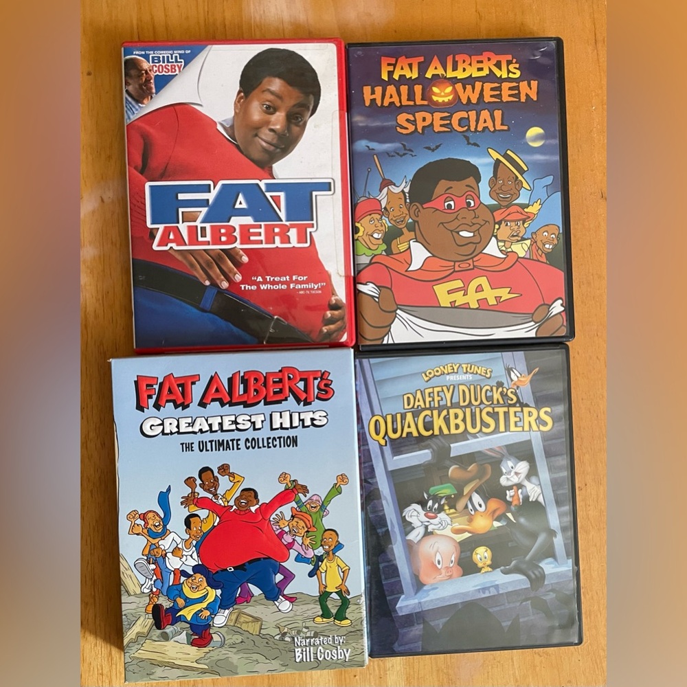 Vintage Fat Albert Media Collection and Looney Tunes DVD GUC
